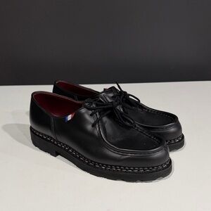 Paraboot Michael Classic Black Leather Men's Oxfords size 8 42 Lissie Noir Black